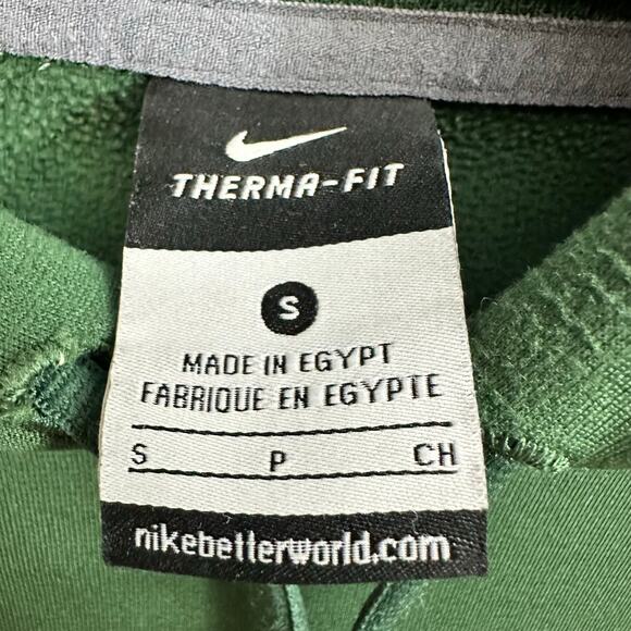 Nike Green Bay Packers Green Pullover Hoodie Logo Therma-Fit Size Small - Picture 7 of 8
